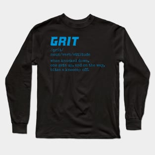 Grit Lions Definition  Funny Detroit City Long Sleeve T-Shirt